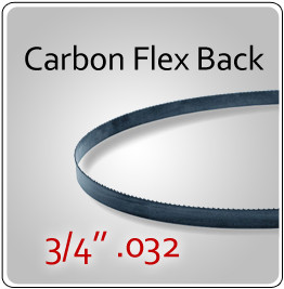 3/4" .032 Flex Back (HEF) Carbon Blades