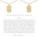 Big Dipper and Little Dipper Necklace Set in Gold