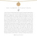 No Flowers Without Rain Necklace in Gold
