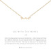 Go With The Waves Necklace & Earrings Set - Gold