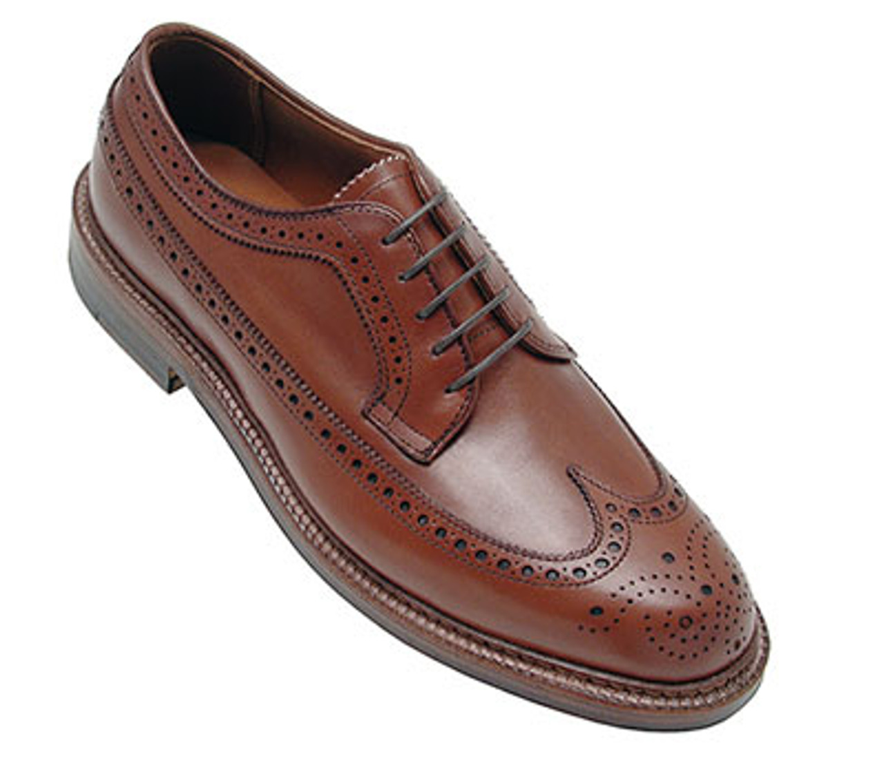 週間売れ筋 Brown Dark Alden 97648 Long - Wing Tip 8 Dark Long Brown - メンズ