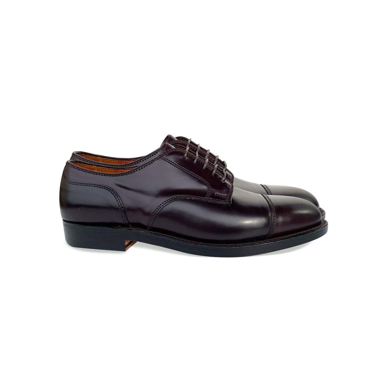 Alden Shell Cordovan Straight Tip Blucher 2160 Dark Burgundy 