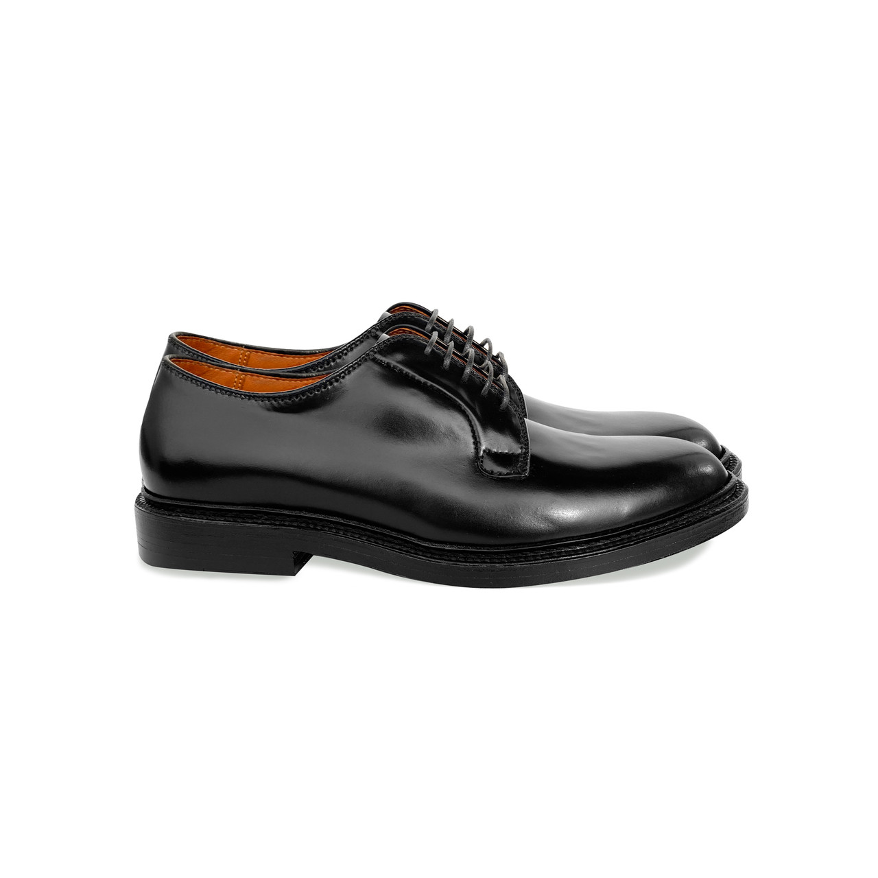 Alden 9901 Shell Cordovan Plain Toe Blucher Oxford Black