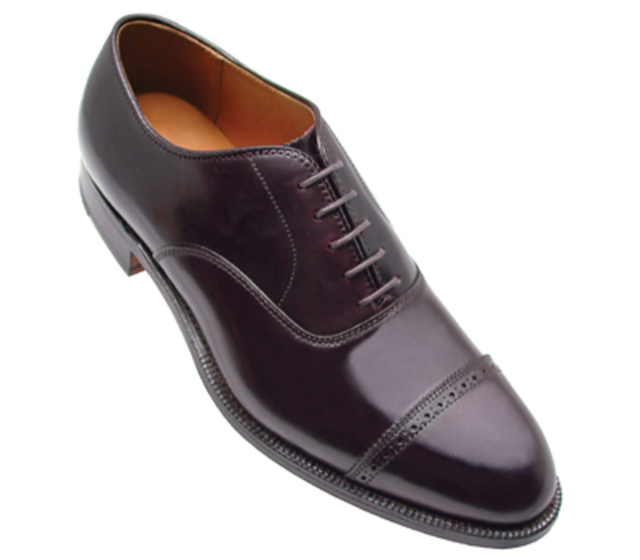 Alden Shell Cordovan Perf Tip Bal Oxford 9015 Dark Burgundy