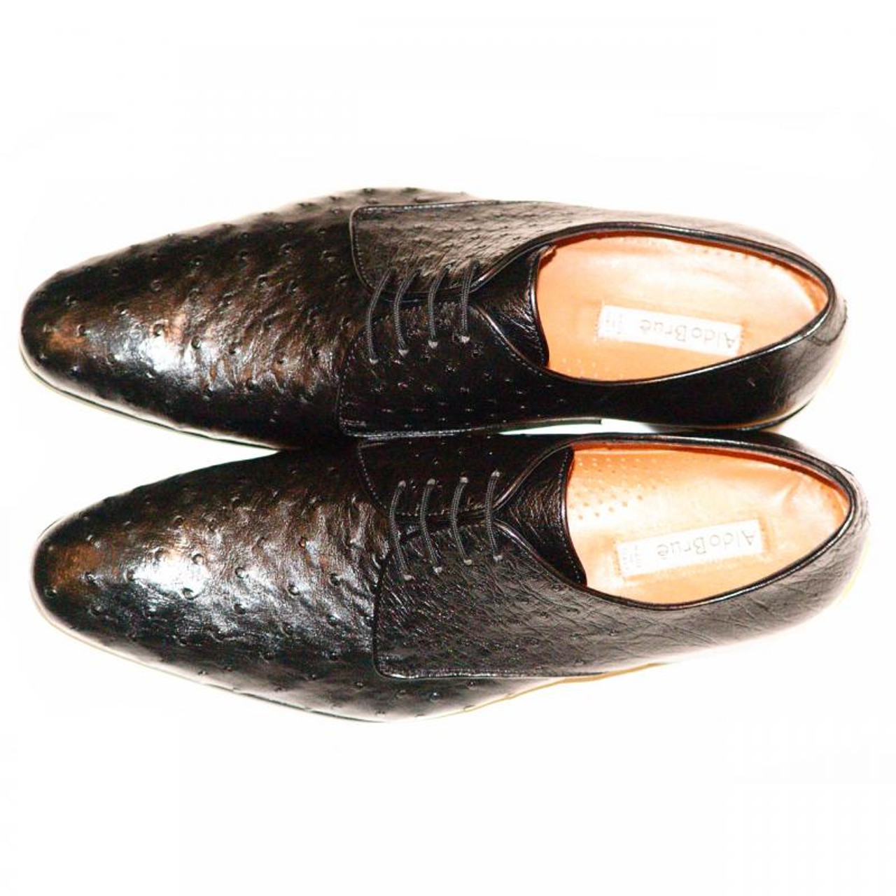 Aldo Brue 04 Black genuine Ostrich 