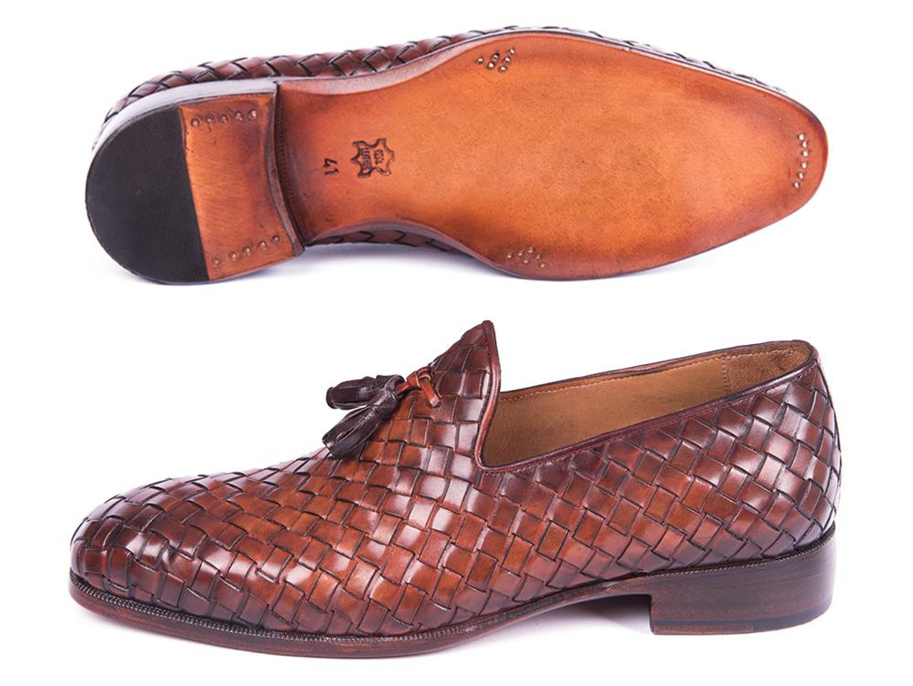 Parkman- Woven Tassel Loafer Brown | PelleLine.com