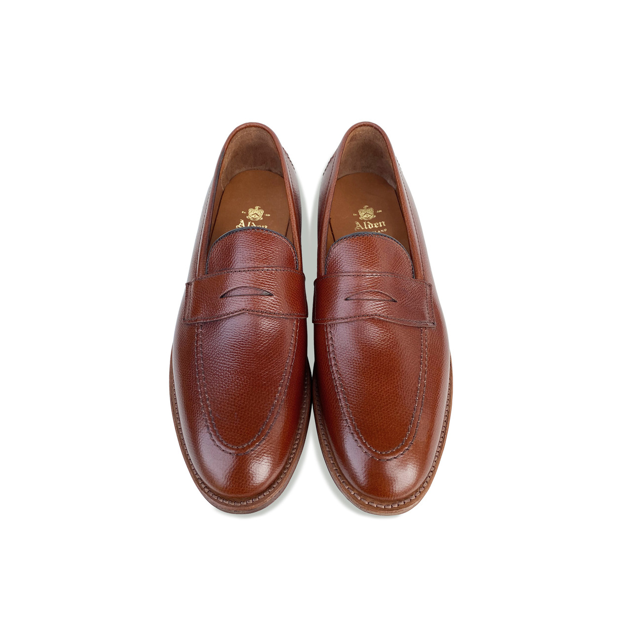 Pelle Line Exclusive Alden 8212 Grain Tan loafer| PelleLine.com