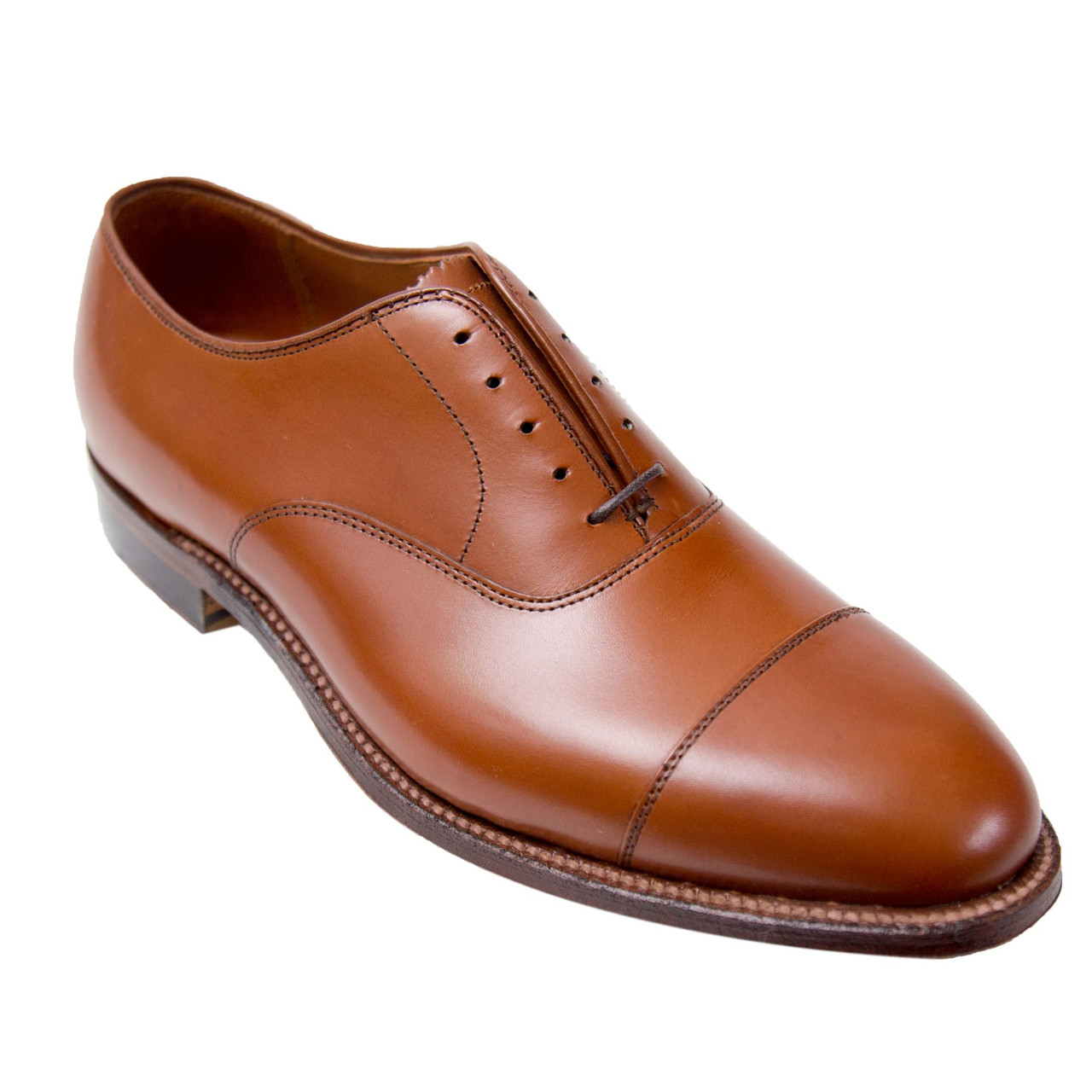 Alden 9062 Straight Tip Bal Burnished tan | PelleLine.com