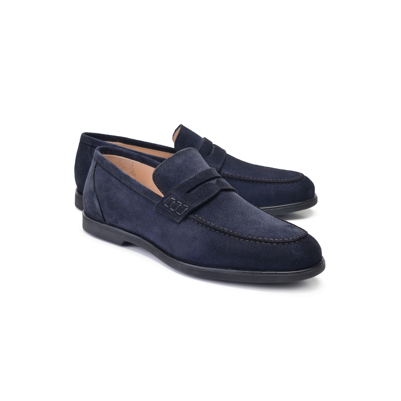 Pelle Line 9244 Penny Loafer-Navy| PelleLine.com