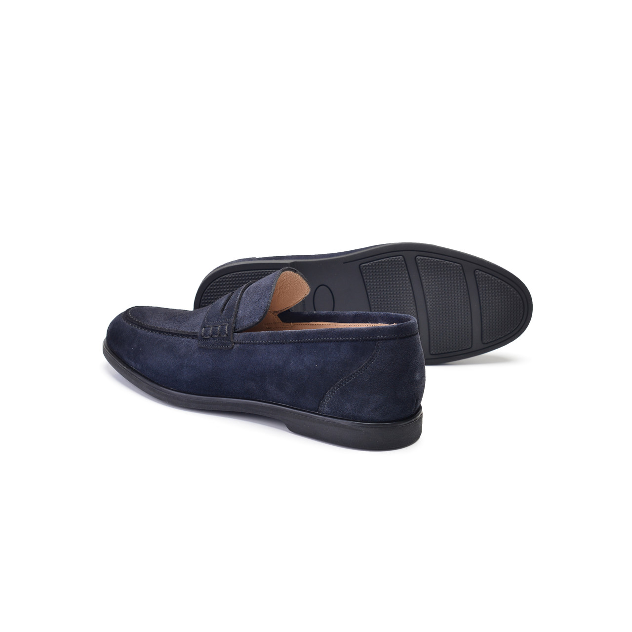 Pelle Line 9244 Penny Loafer-Navy| PelleLine.com