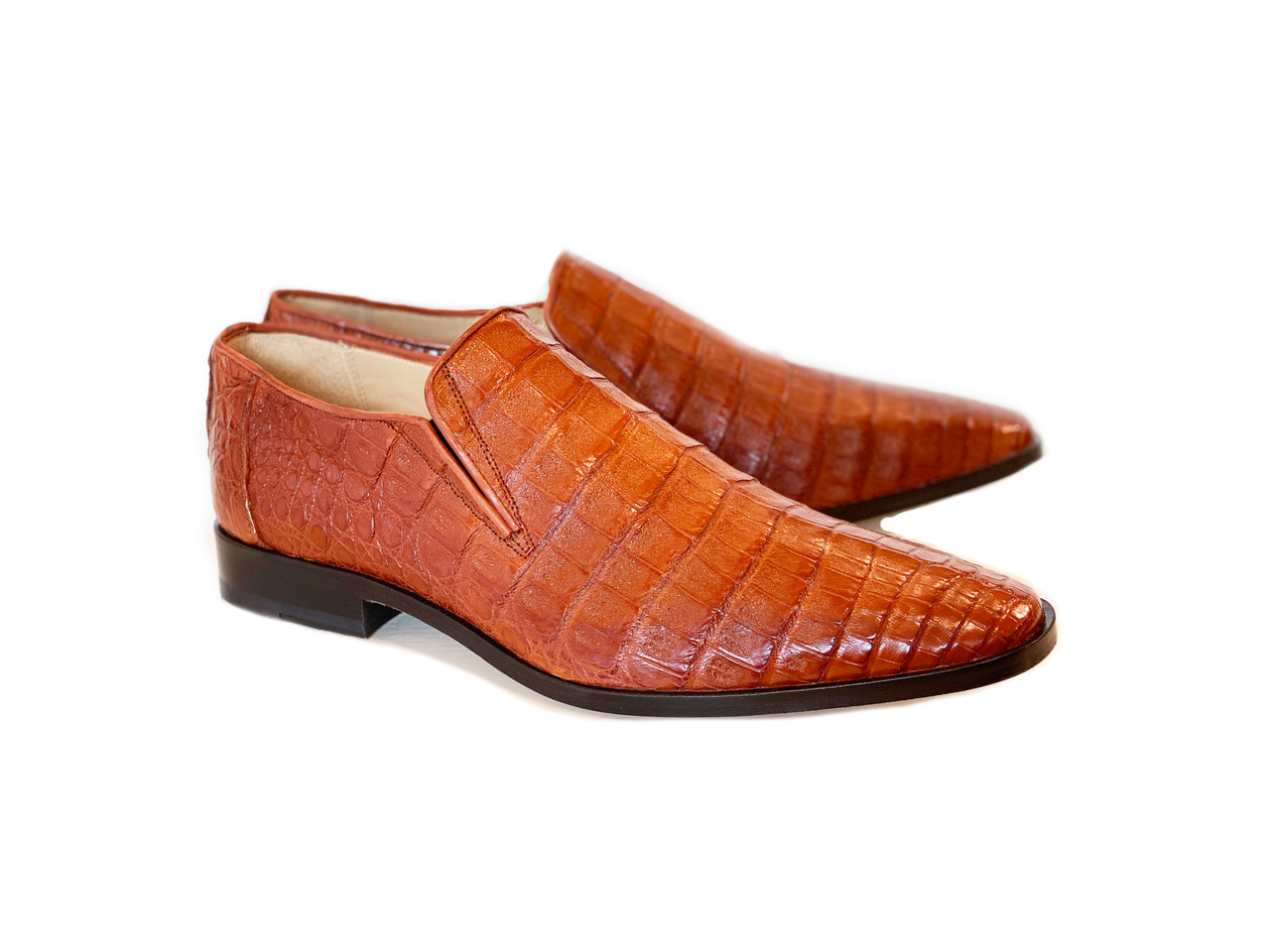 Crocodile skin store loafers