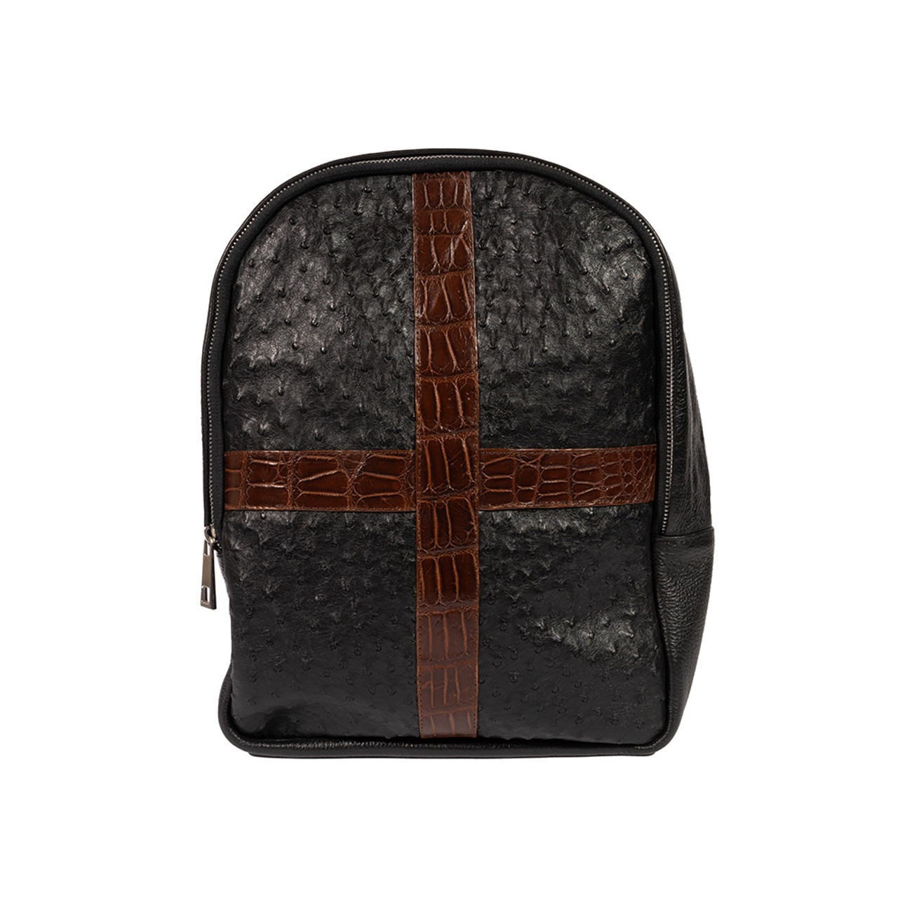 Pelle Line Ostrich Backpack Black PelleLine