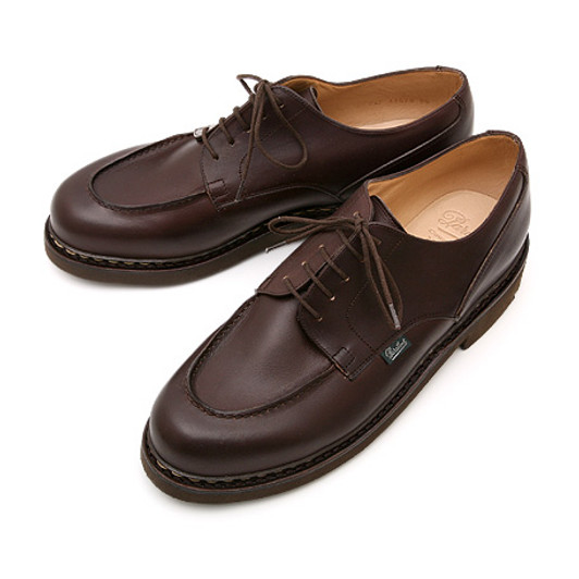 Paraboot Domingue Boat shoe Brown with Bordo inside | PelleLine.com