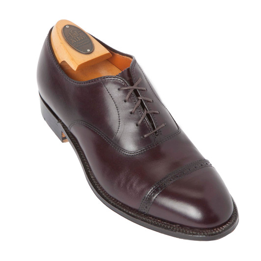 Alden 908 Medallion Tip Bal Burgundy | PelleLine.com