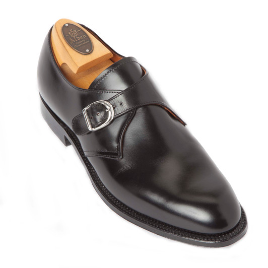 Alden 932 Plain Toe Bal Black calfskin | PelleLine.com