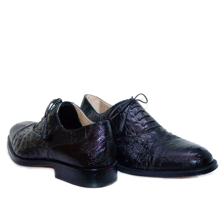 Romano Martegani 4621 Ostrich Cap Toe Black