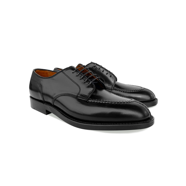 Alden Shell Cordovan Norweigan Front 2211 Black | PelleLine.com