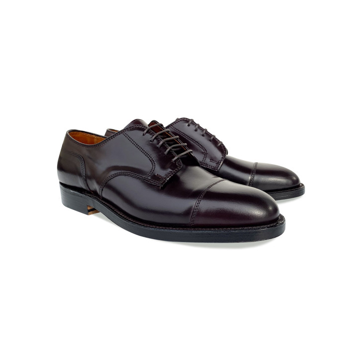 Alden Shell Cordovan Straight Tip Blucher 2160 Dark Burgundy ...