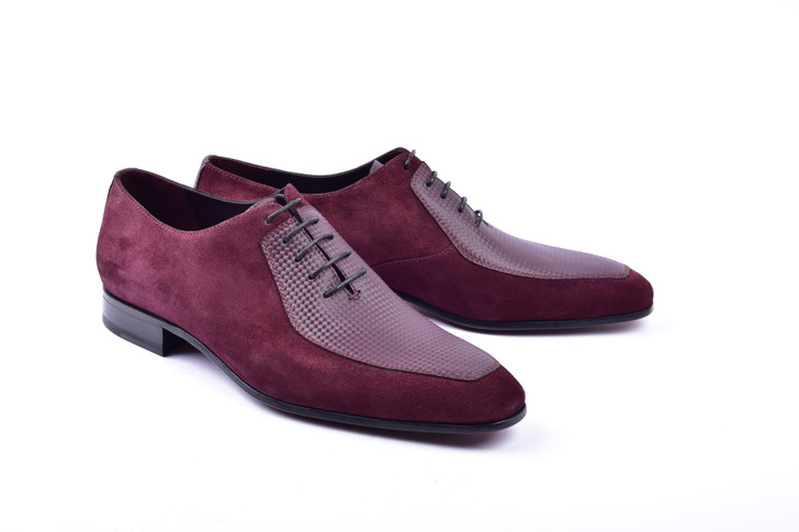 Corrente 5099 Suede -Leather Lace Up- Burgundy