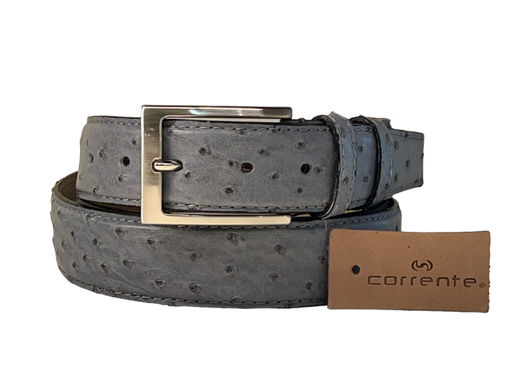 Corrente Men's Genuine Ostrich Belt