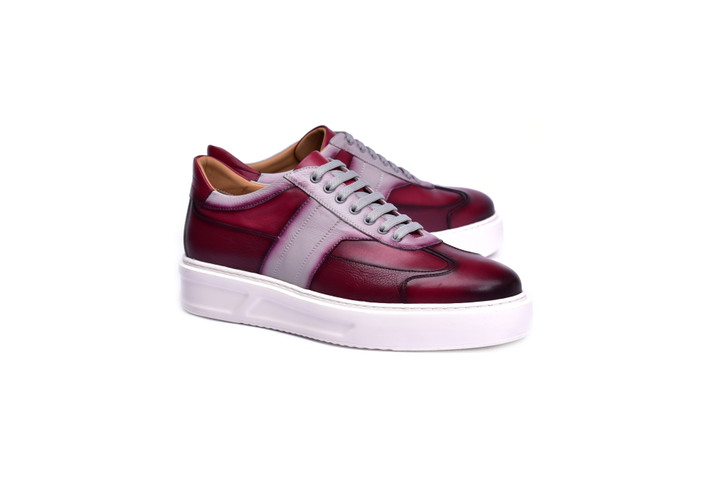 Corrente 5769 Fashion Sneaker - Burgundy