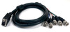 6ft VGA/SVGA HD15 Male to (5) BNC Cable