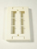 6-Port Single Gang Wall Plate (White)