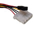 Molex (LP4) to 4-Pin Floppy/Hard Drive Power Adapter Cable