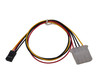 Molex (LP4) to 4-Pin Floppy/Hard Drive Power Adapter Cable