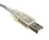 6 Feet USB 2.0 USB-A to USB-B M/M Cable (Clear)