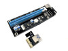 PCIe 4-Pin 16x to 1x Powered Riser Adapter Card (Black)