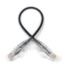 Ultra Slim CAT6 Patch Cable (28AWG), Black, Snag-less RJ45 Ethernet Network Cable