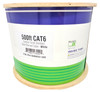 500 Feet Cat6 Solid F/UTP Outdoor  Bulk Ethernet 23AWG Cable (White)