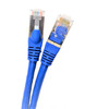 3 Feet CAT 7 SFTP Double Shielded RJ45 Snagless Ethernet 26AWG Cable, Blue 5-Pack