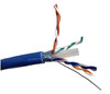 500 Feet Cat6 Solid-Shielded (STP) Bulk Ethernet (23AWG) Cable (Blue) with 20-Pack Universal Shielded RJ45 Connectors