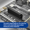 Low-Profile M.2 NVMe SSD to PCIe 4.0 Adapter with Heat Sink for 1U