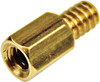 #6-32 Brass Motherboard Standoffs for ATX Computer Case 30-Pack