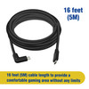 16FT USB 3.2 Gen 1 Right Angle C to C Cable for Quest Link