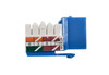 CAT6A Unshielded Punch Down Keystone Jack with Tool (Blue, 10 Pack)
