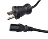 Hospital Grade AC Power Cord 18AWG (NEMA 5-15PHG to IEC-60320-C13) - Black
