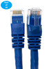 1 Foot CAT 6 Molded UTP Snagless RJ45 Networking Patch Cable - Blue 50-Pack