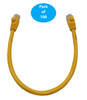 1 Foot Cat6 Molded Snagless RJ45 UTP Networking Patch Cable 100-Pack (Yellow)