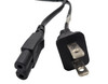 1.5 Meter Notebook AC Power Cord 2-Prong (18 AWG) Black 
