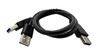 20 Inch USB-A 3.0 Male to USB-A 2.0 Male & USB-A 3.0 Male Y Splitter 