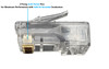 CAT6A Pass Through RJ45 Modular Connectors (100-Pack)