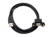 USB 2.0 Type A / A Panel Mount Extension Cable