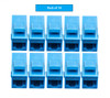Cat6A RJ45 Keystone Inline Coupler – Female to Female 10-Pack