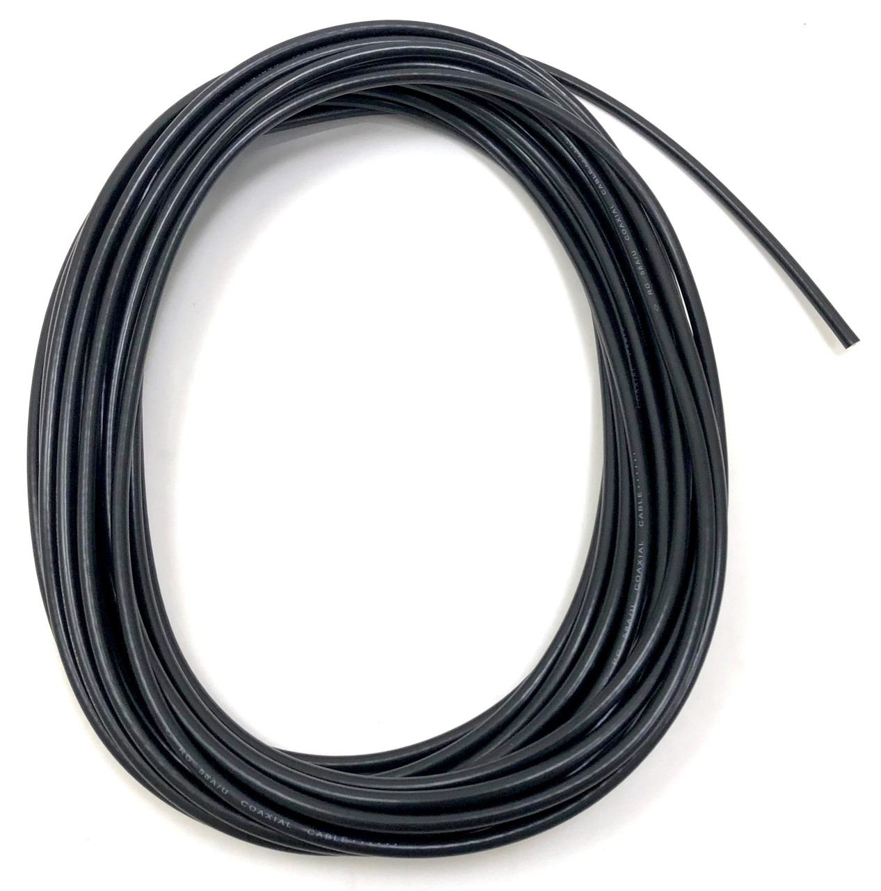 50 Feet RG58A/U 50 Ohm Stranded-Shielded Bulk Coaxial (19AWG) Cable