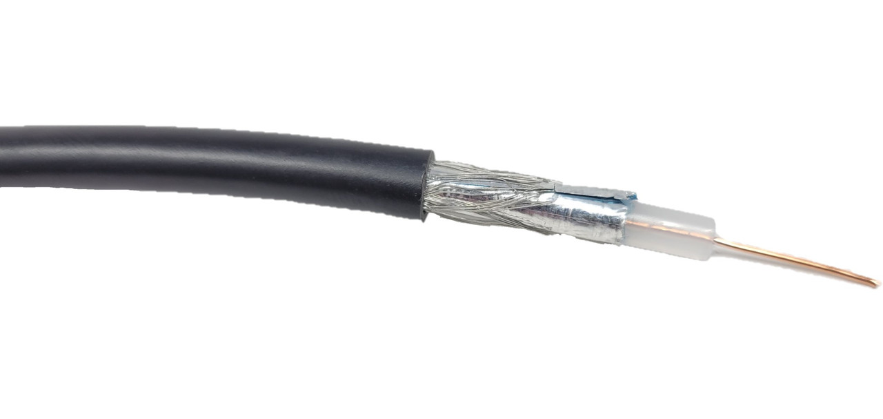 500 Feet RG59 (75 Ohm) Solid Dual-Shielded Bulk Coaxial (22AWG) Cable