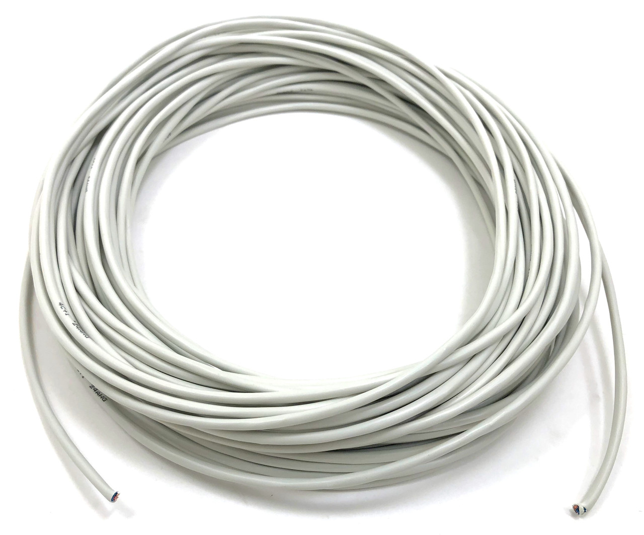 100 Feet 4-Conductor 24AWG Stranded-Shielded Bulk Cable
